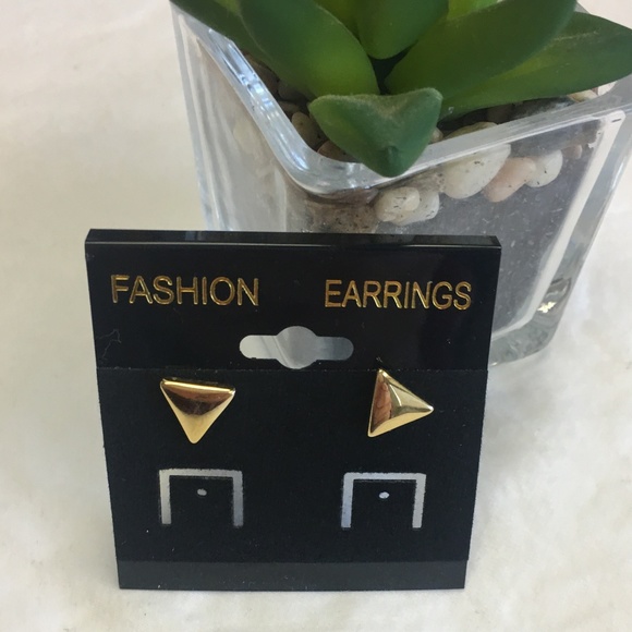Urban Outfitters Jewelry - Urban Outfitters Gold Triangle Studs